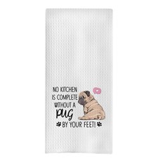 Pug Dog Kitchen Dish Towels 16x24 Inch Lover Hand Tea Towel Bathroom Decor