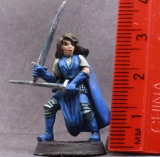 Hand Painted Ral Partha Metal Female Tarma Brightblade Dungeons and Dragons, RPG