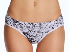 MAIDENFORM Barely There White Bla Floral Invisible Bikini Panty Wmn S M L XL 2XL