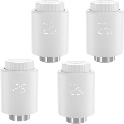 Smartes Heizungsthermostat 4 Stück Zigbee Energiesparen