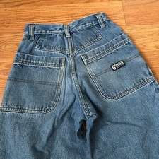 Guess Jeans Boys Baggy Blue Denim Youth Size 8 Vintage