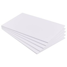 5PCS PVC Foam Board 11.8x7.8'' Rectangle White Expanded PVC Sheet Mount Board...