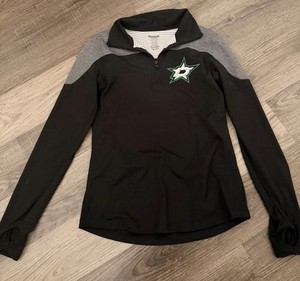 Dallas Stars 1/4 Zip Pullover Women’s M, NHL Hockey Lightweight Stretch