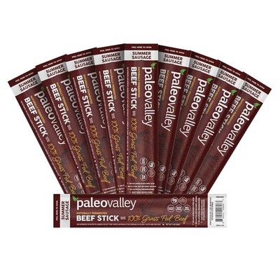 100% Grass Fed Summer Sausage Beef Sticks Free Beef Snack - High Protein.....