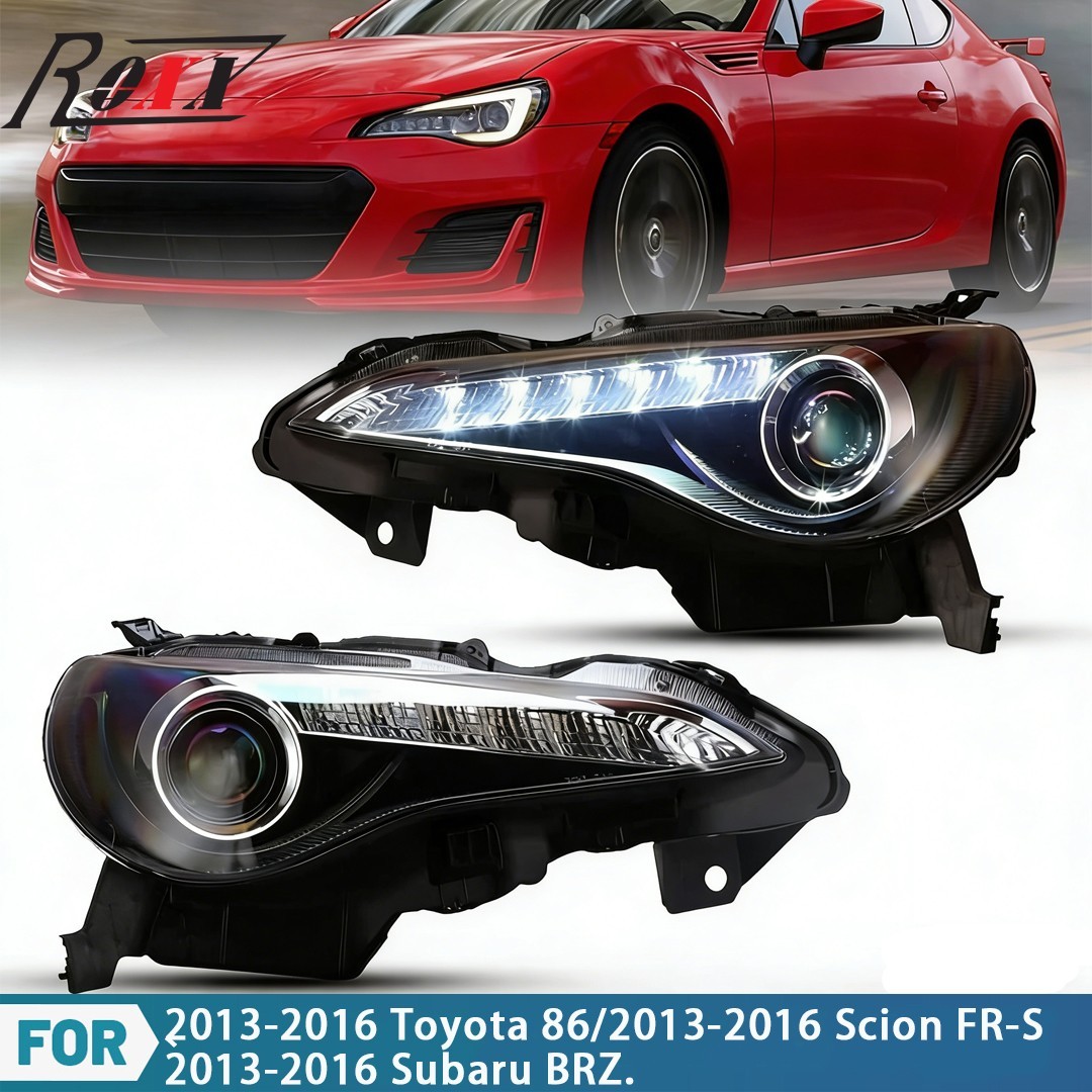 LED DRL Projector Headlights For 2013-2016 Toyota 86 Subaru BRZ