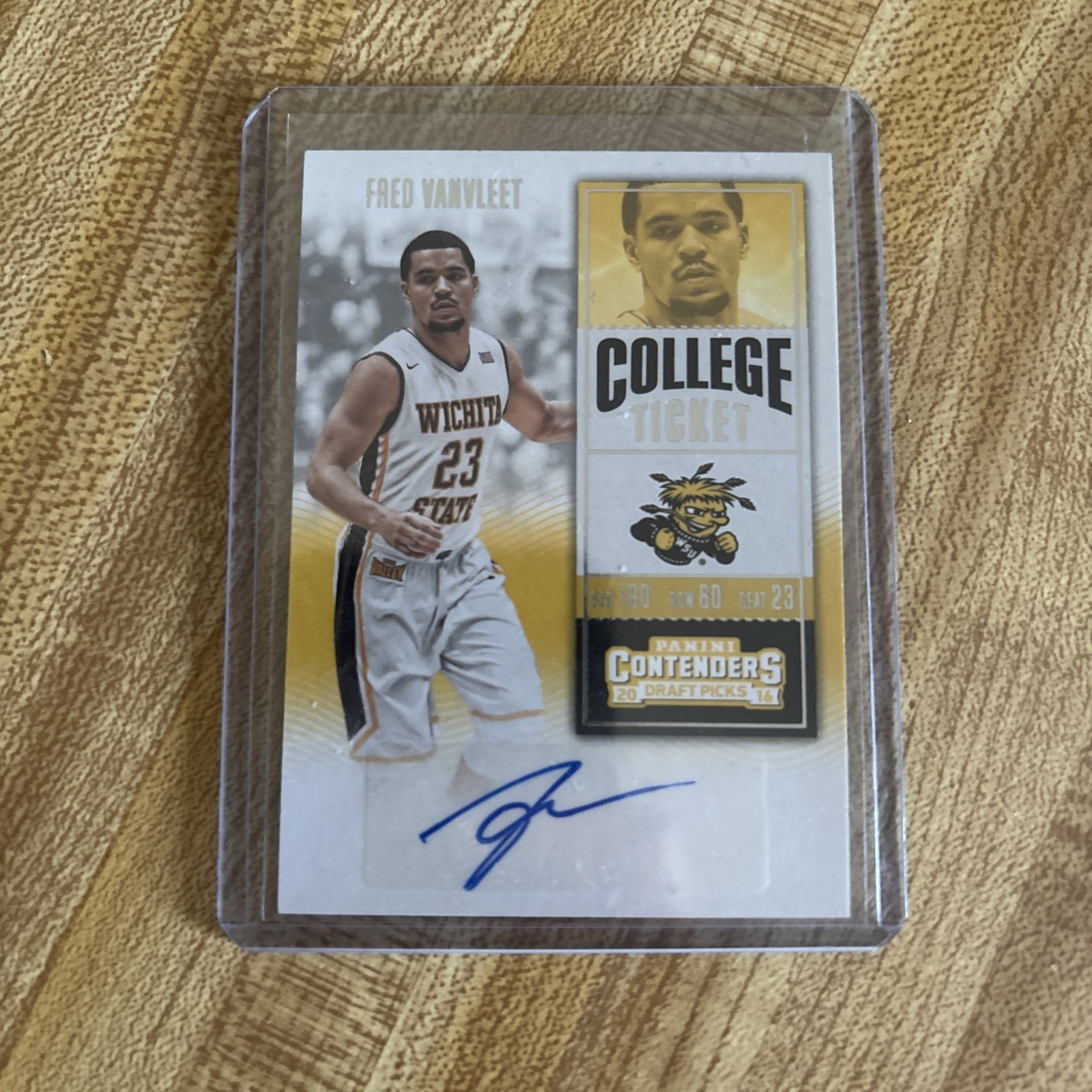 2016-17 Panini Contenders Fred Vanvleet Auto Rookie Wichita State