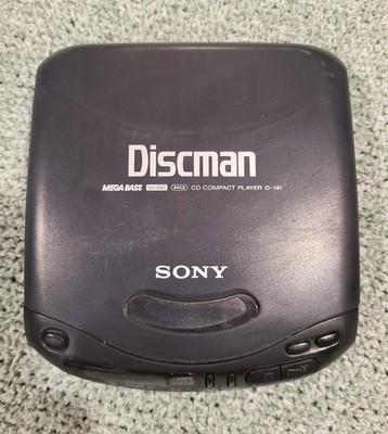 Sony Discman D-141 Portable CD Player Tested Works 