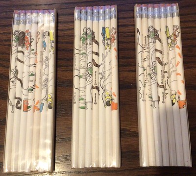 1978 Kellogg's Characters Pencils Tony Tiger / Dig 'Em Frog / Toucan Sam / etc..