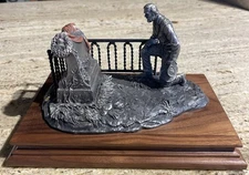 1999 Hudson Chilmark FJ Barnum Final Meeting Pewter Sculpture 167/1500 Signed