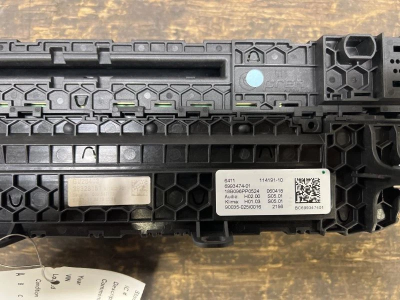 Temperature Control Front Fits 16-21 BMW 740i 746444 - Image 4 of 4