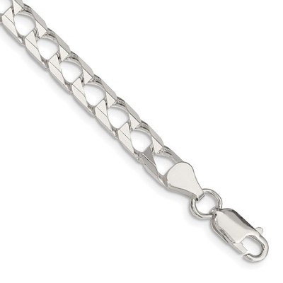 Sterling Silver 6.25mm Flat Open Curb Chain Necklace | eBay