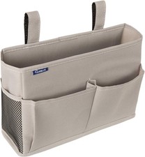 Surblue Bedside Caddy Hanging Bed Organizer Storage Bag Pocket Small, A-Grey