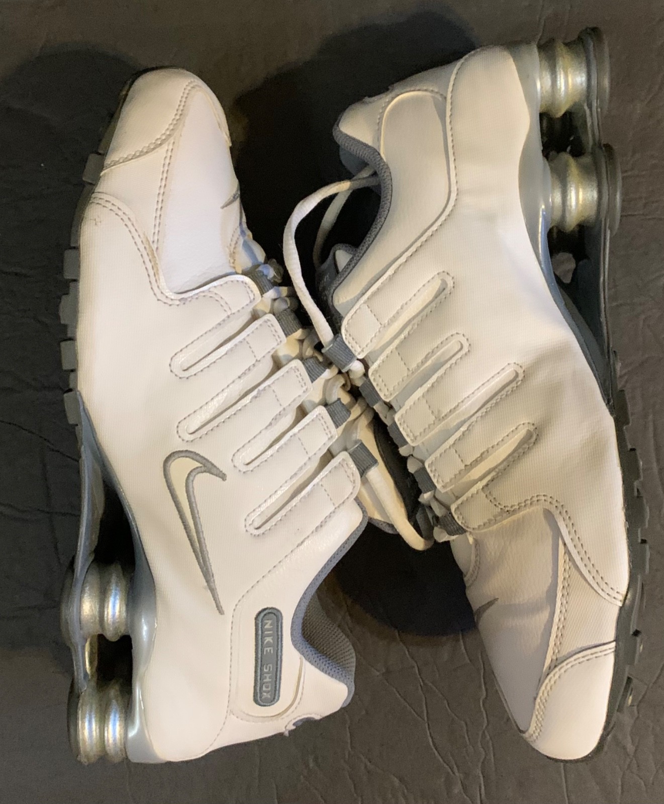 Size 10.5 - Nike Shox NZ EU Premium Platinum White Cool Grey W image 8