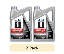 (2 pack) Mobil 1 High Mileage Full Synthetic Motor Oil 5W-20, 5 Quart 35.99 per gallon