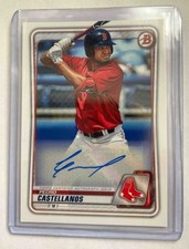 2020 Bowman Pedro Castellanos #PA-PC Prospect Auto Red Sox