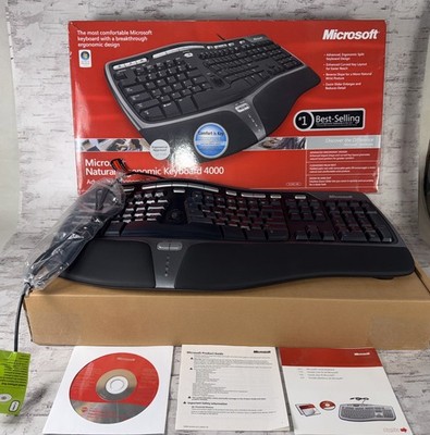NEW Microsoft Natural Ergonomic Keyboard 4000 Model 1048 B2M-00012 Wired