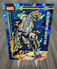 2026 Topps Chrome Marvel Comics Sapphire Silver Surfer #157