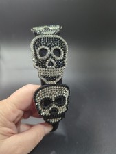 Skulls Punk Gothic Rhinestone Headband Urban Outfitters