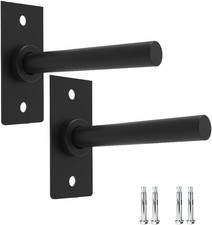 Wall Mounted Barbell Plate Holder Rack, Safe Gym Storage for 1in and 2in Plates