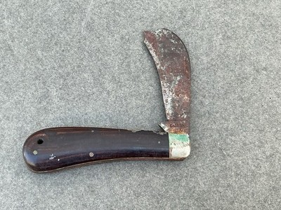 vintage case XX 5 Dot hawkbill knife Broken Blade For Parts Only Read