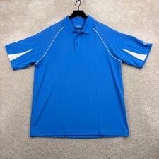 Under Armour Shirt Mens Size Large Blue Short Sleeve Polo Performance Golf