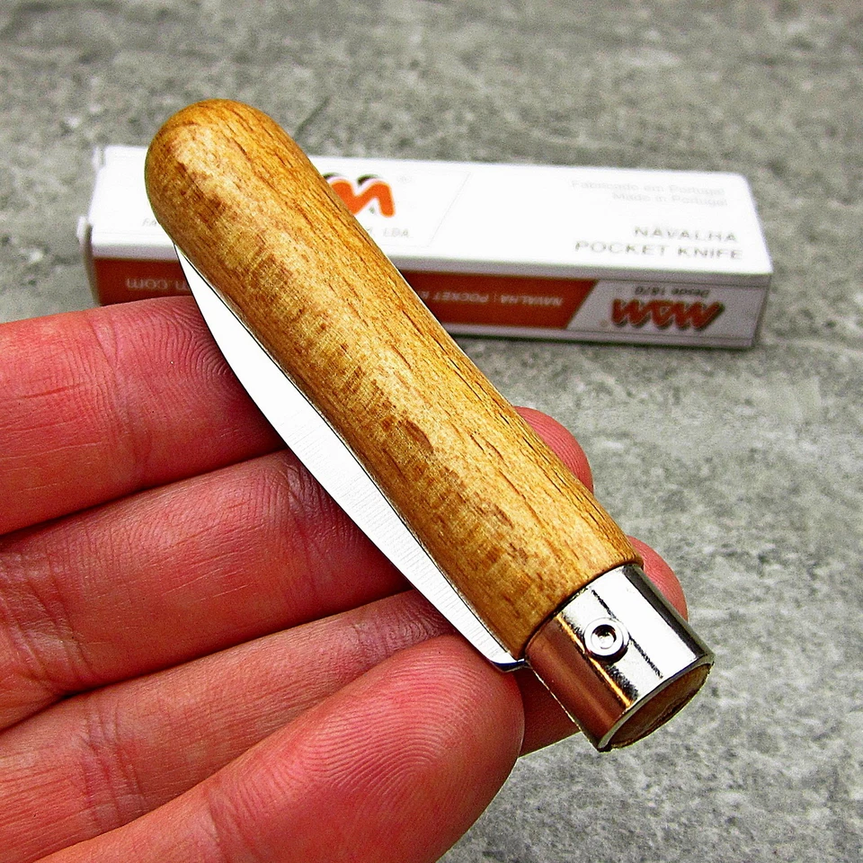 Cuchillo de Bolsillo Plegable MAM Pequeño Alemán Hoja de Acero Inoxidable Marrón Madera de Haya NUEVO Foto 2 de 3