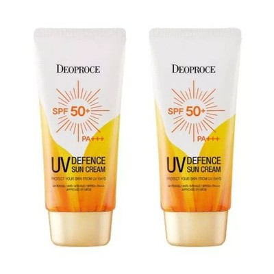 Deoproce UV Defence Sun Cream SPF50+ PA+++ 50ml*2Pcs