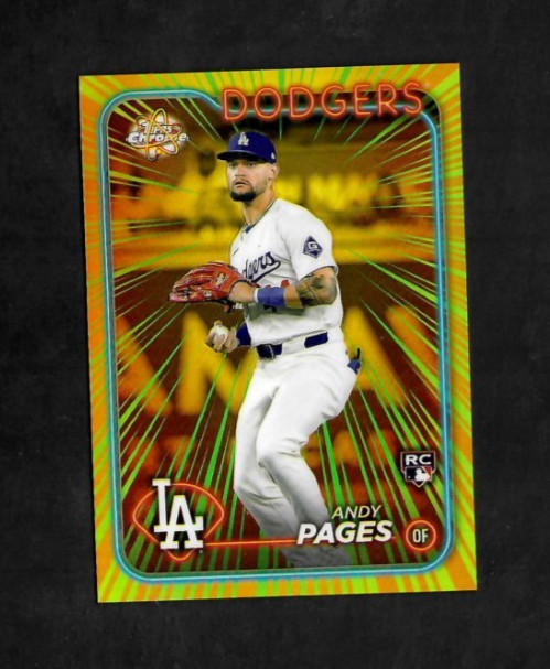 Andy Pages 2024 Topps Chrome Update #RR-26 Radiating Rookies SP RC Dodgers