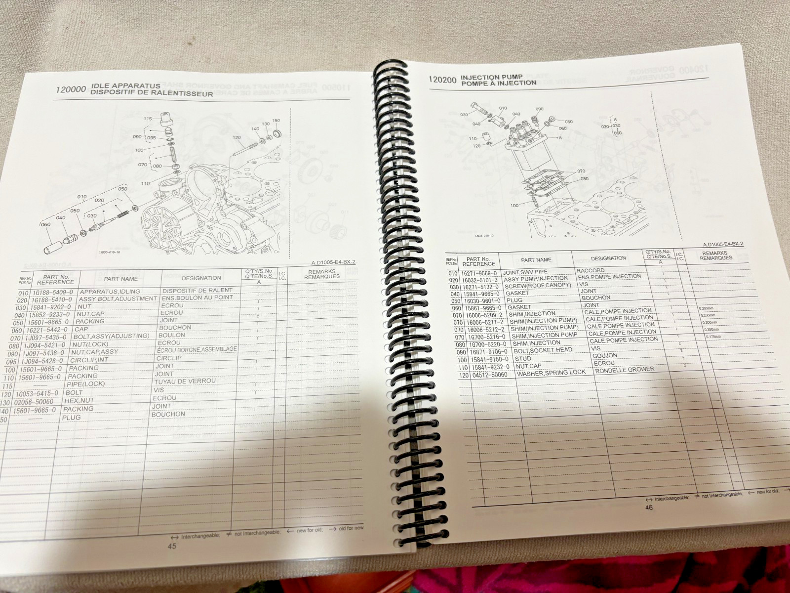 Kubota Tractor BX2380 BX2680  Illustrated Parts List Manual.  NEW             P6