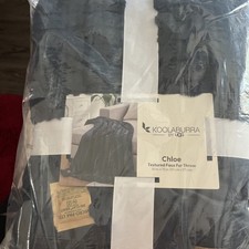 NEW Koolaburra By Ugg Chloe Faux Fur Throw Blanket 50  x 70  Navy Blue