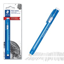 STAEDTLER Mars Plastic Eraser Pen with Refillable Holder, German-Made Eraser for