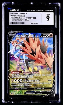Pokémon 2022 Astral Radiance Galarian Zapdos V TG19/TG30 Trainer