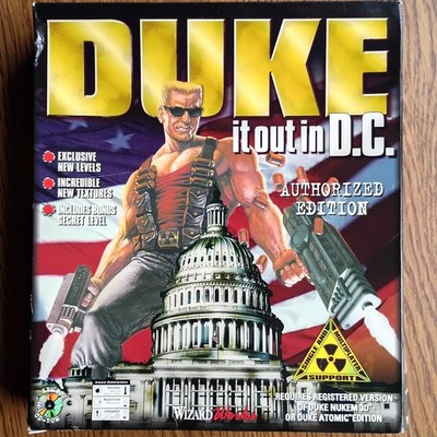 Duke Nukem  Duke It Out In DC( Expansion Pack) 1997 Big Box PC CD-ROM Complete