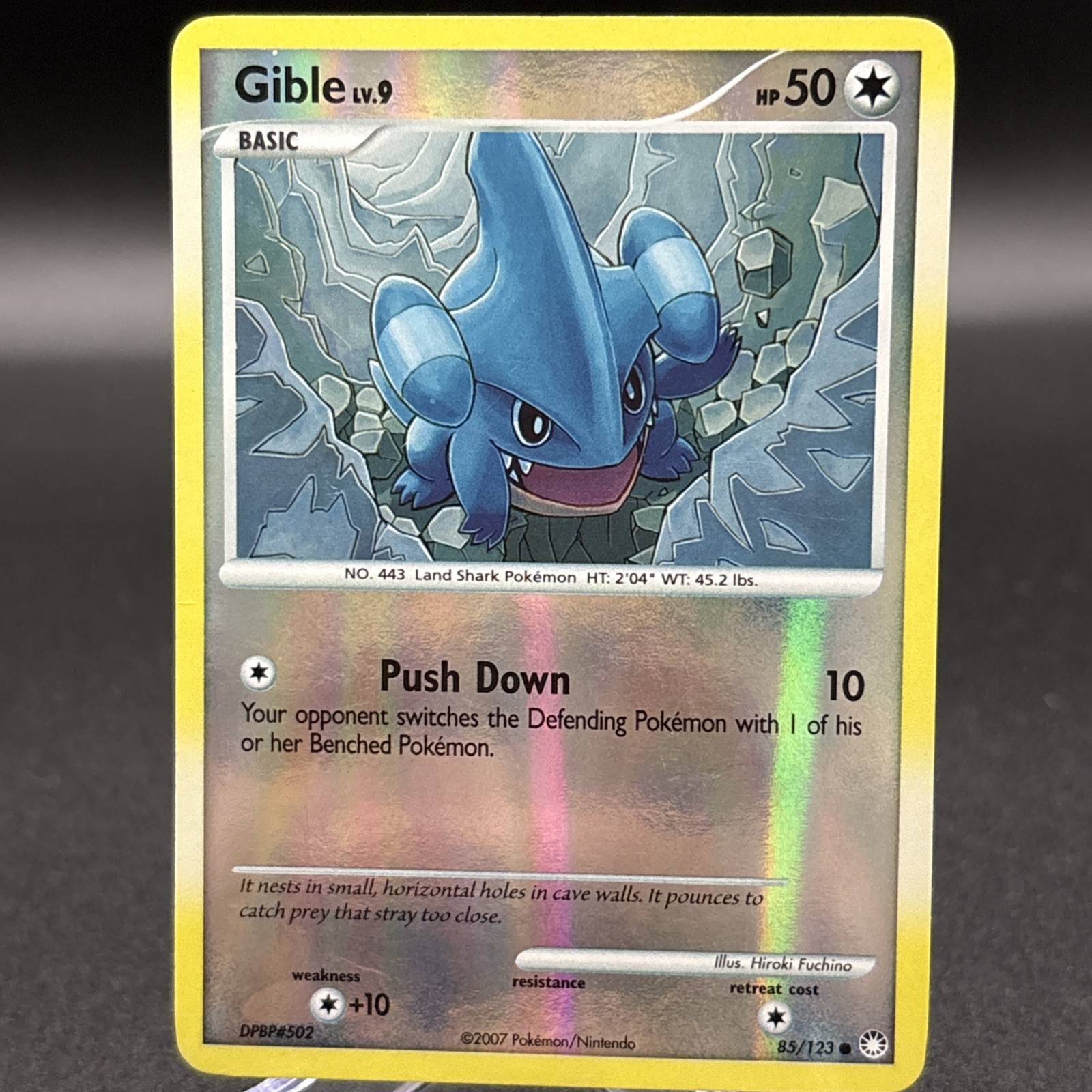 Pokemon Card - Gible Mysterious Treasures 85/123 Reverse Holo