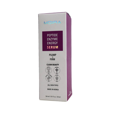 Moira Peptide Enzyme Energy Serum Plump + Firm Clean Beauty 1.01 fl oz