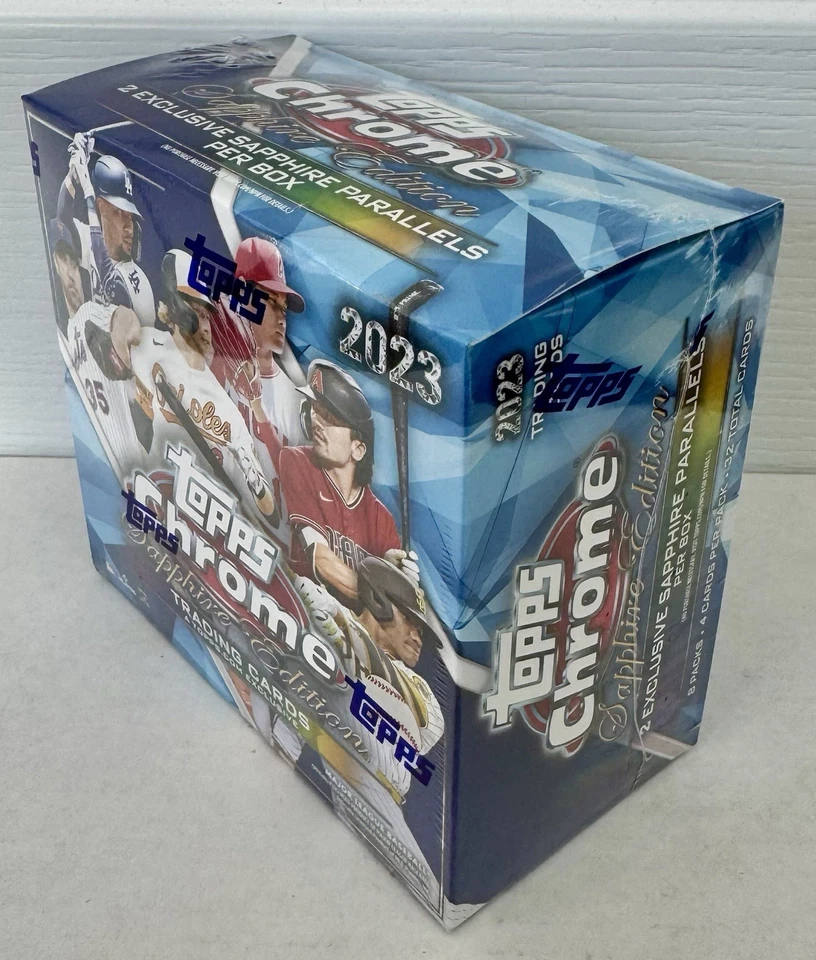 2023 Topps Chrome Baseball MLB Sapphire Edition Hobby Box Factory Sealed New - Image 3 of 4