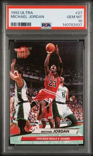 1992 ULTRA #27 MICHAEL JORDAN PSA 10 GEM MINT
