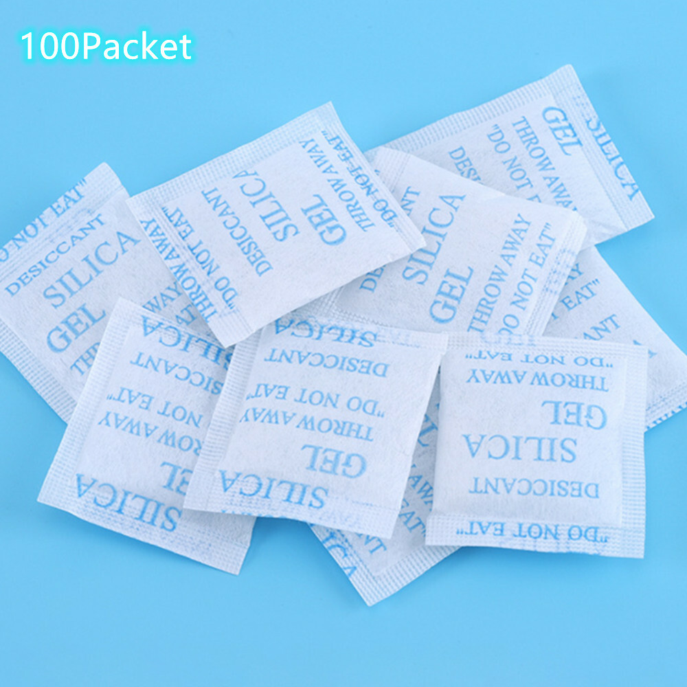 100 Packets 3 g Grams Silica Gel Desiccant Pack Moisture Absorber Ship from USA Tacos Y Mas
