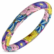 DIA-65Mm | Women's Fimo Bracelet / Polymer Clay Flower