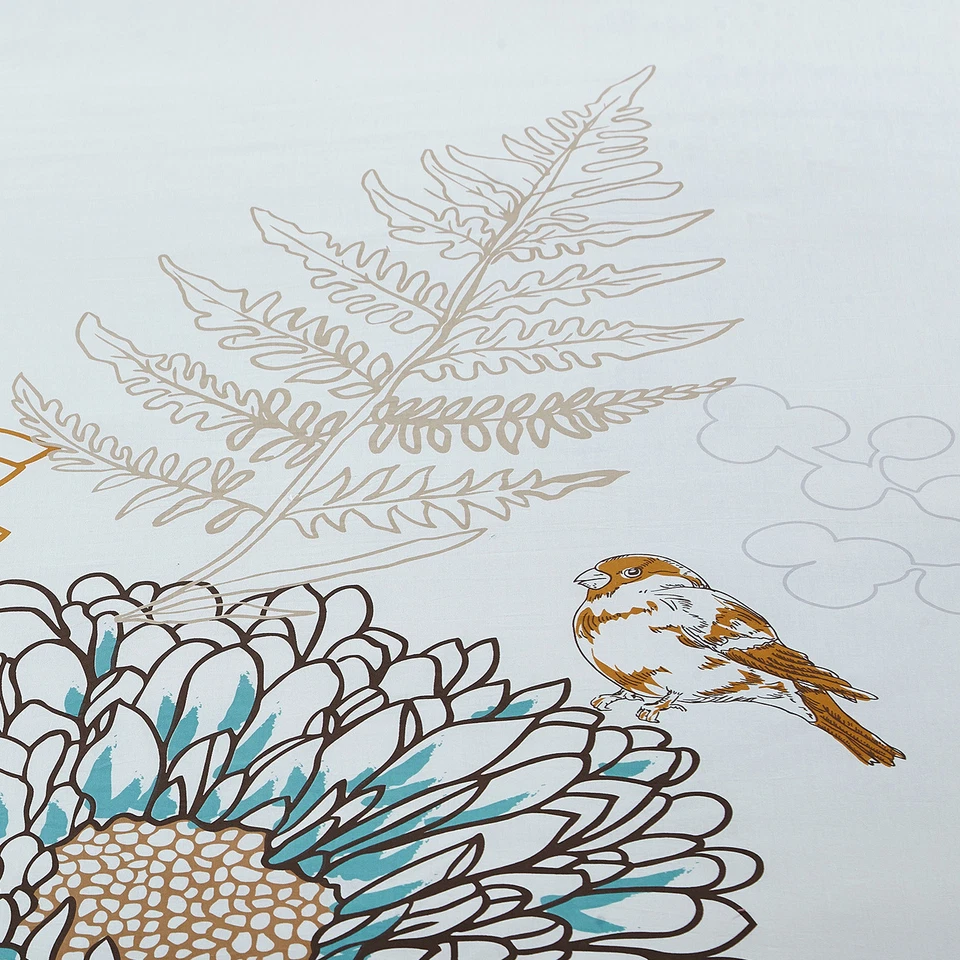 3pc Comforter Set Birdie Floral and Birds Environmental Friendly Queen King - Image 4 of 4