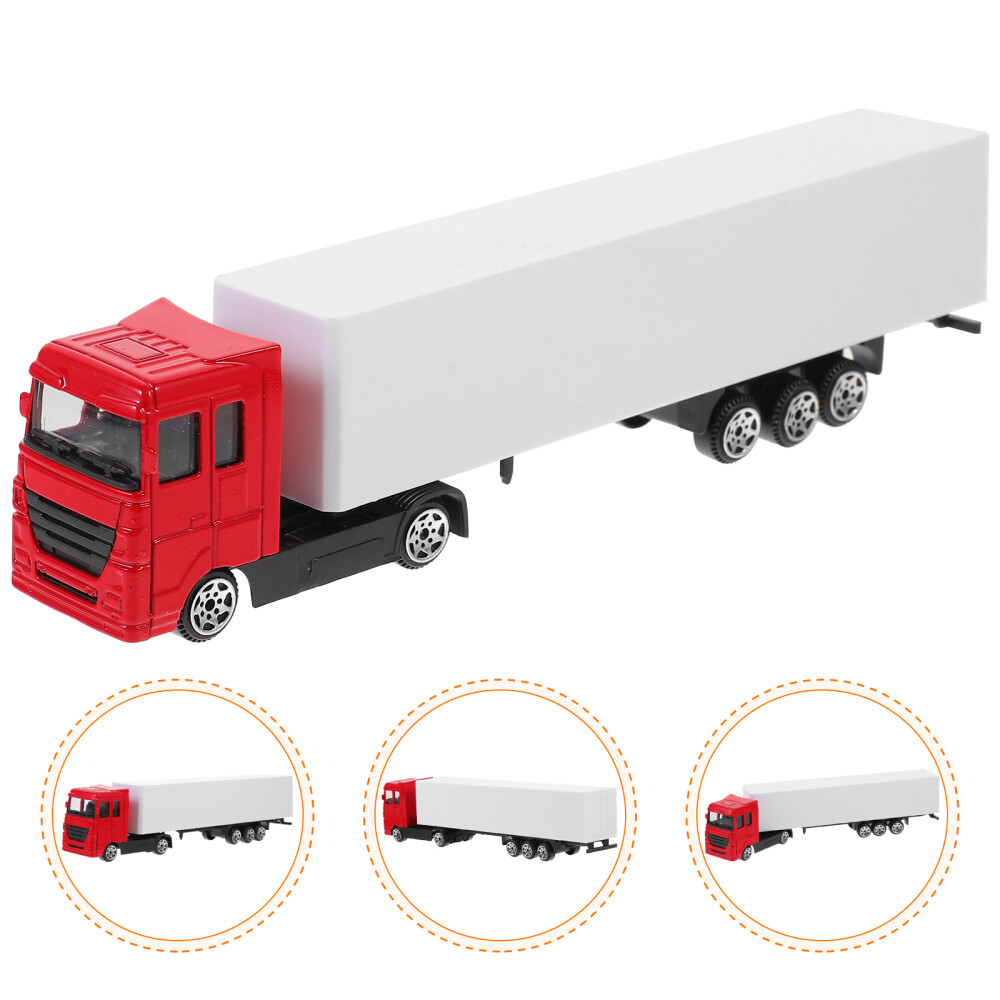 Truck Model Toy Container Pickup Trailer Kids Vehicle Toys
