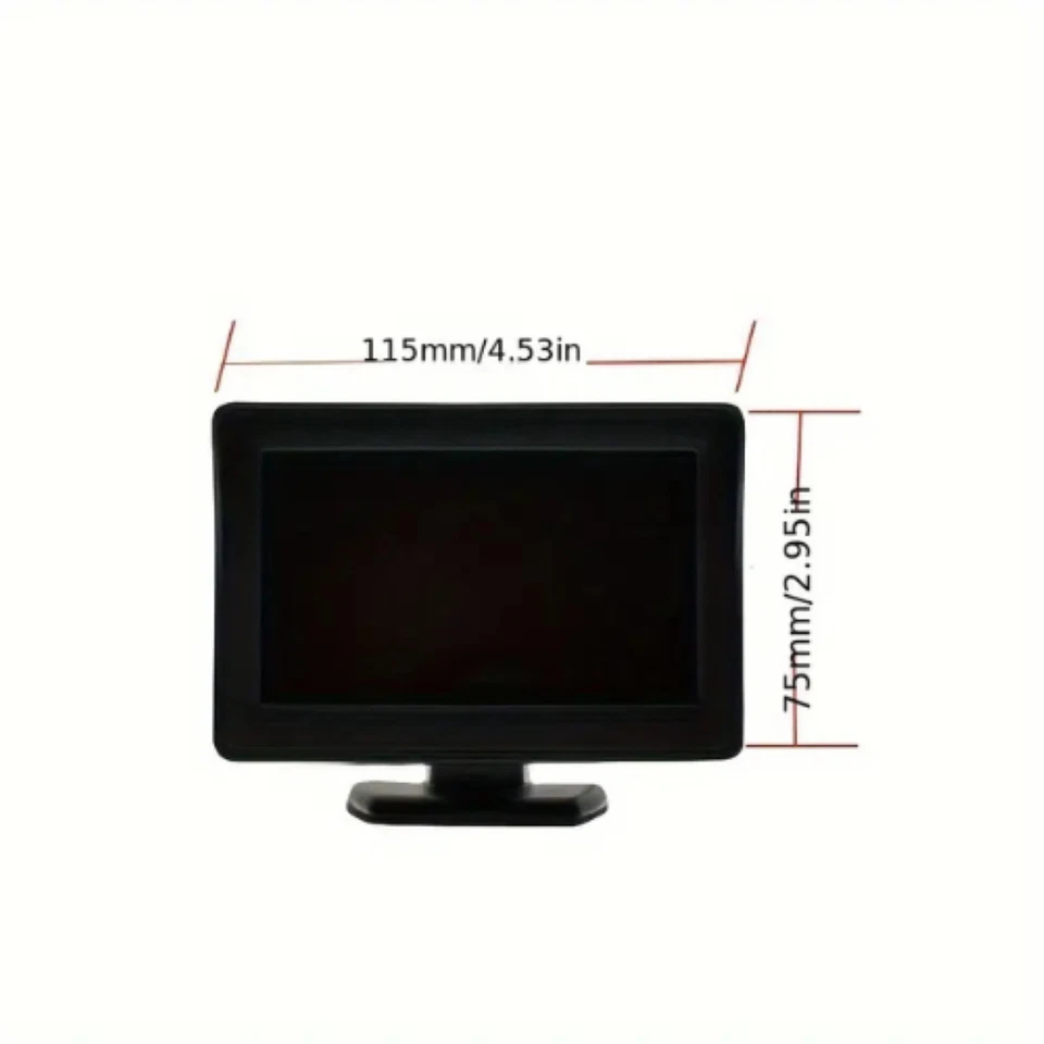 Kit caméra de recul voiture 4.3'' avec écran clair et vision nocturne Universel - Photo 4/4