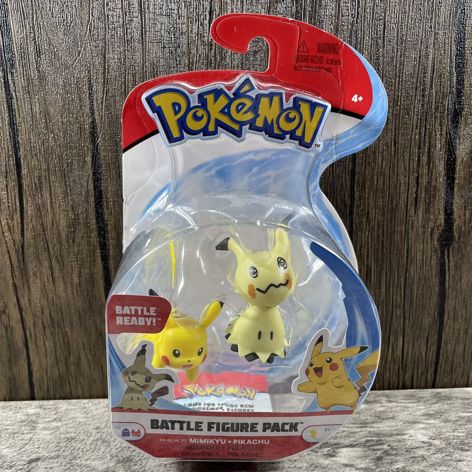 NIB Pokemon Battle Mimikyu & Pikachu Action 2" Minifigure Figure Pack Toys