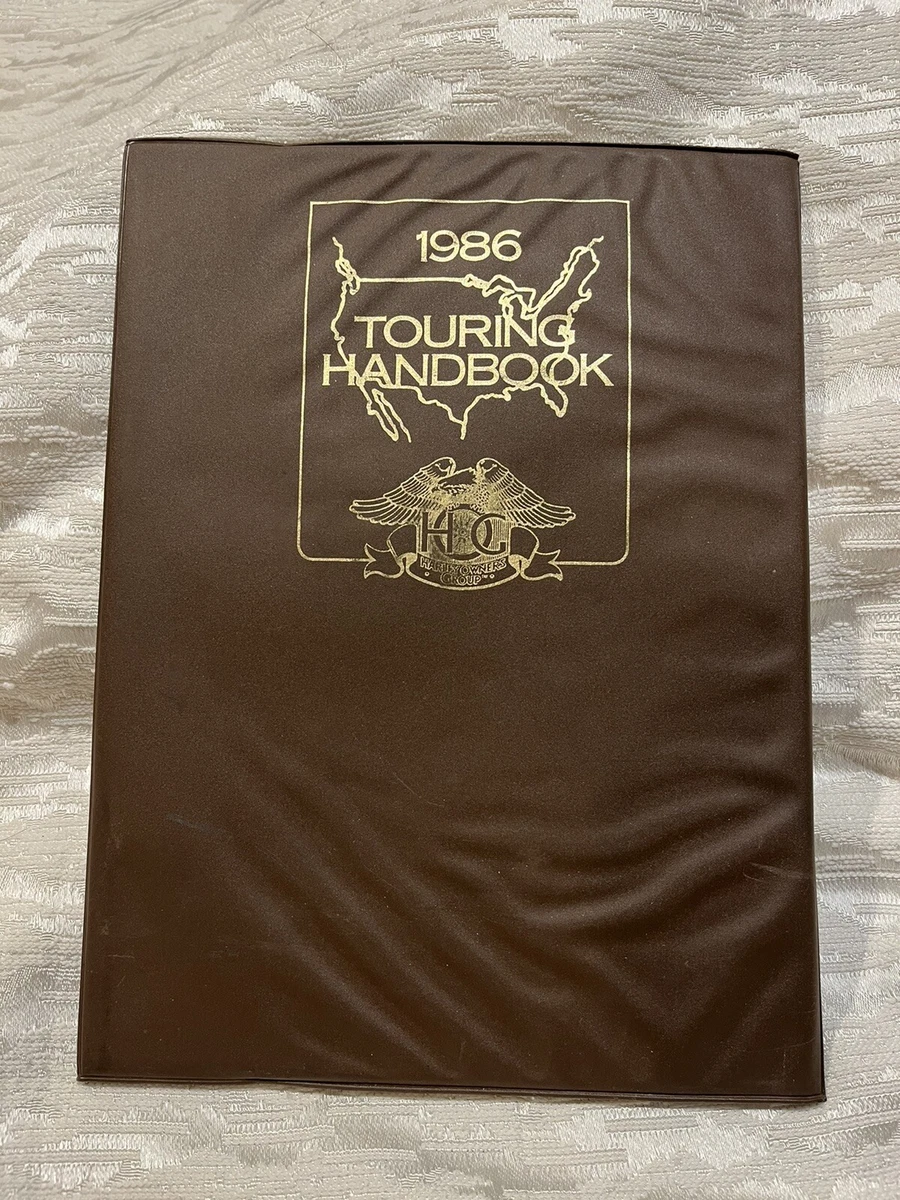 Vintage 1986 HOG Touring Handbook Harley Davidson Map Book 4235