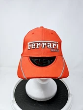 Ferrari Gear Hat Official Product Red Cap Adjustable Racing Italian Orange Used