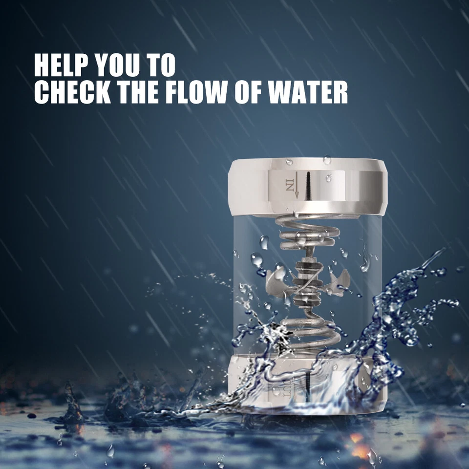 Computer Wasserkühlung Durchflussanzeiger G1/4 Gewinde Durchflussmesser# - Bild 2 von 4