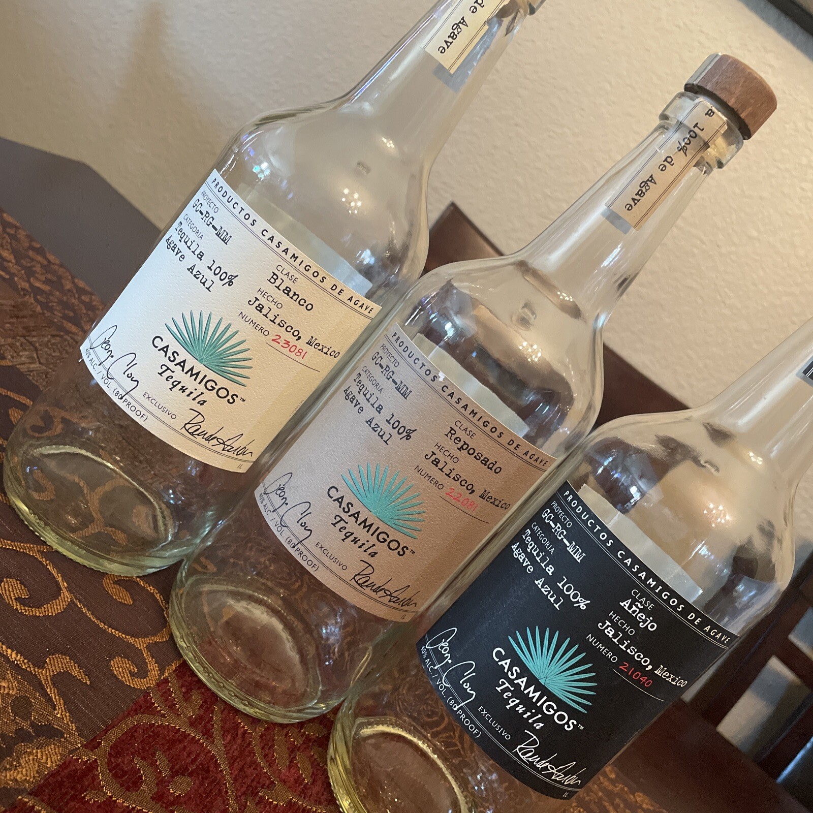 Celebrity Tequila CASAMIGOS Clooney) Entire Family Blanco