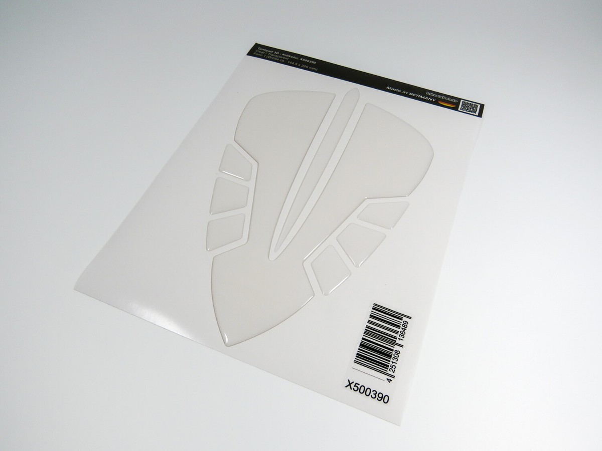 Motorcycle tank pad 3D sticker-transparent paint protection