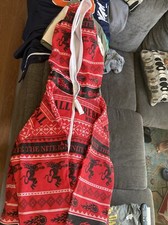 Fireball Whiskey One Piece Pajamas Fleece Lined Christmas Jumpsuit Size Large