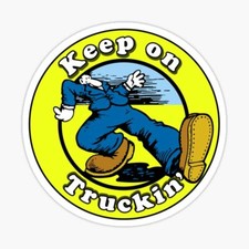 Keep On Truckin Hot Rod Racing Rat Fink Motorcycles Guns Tools Sticker
